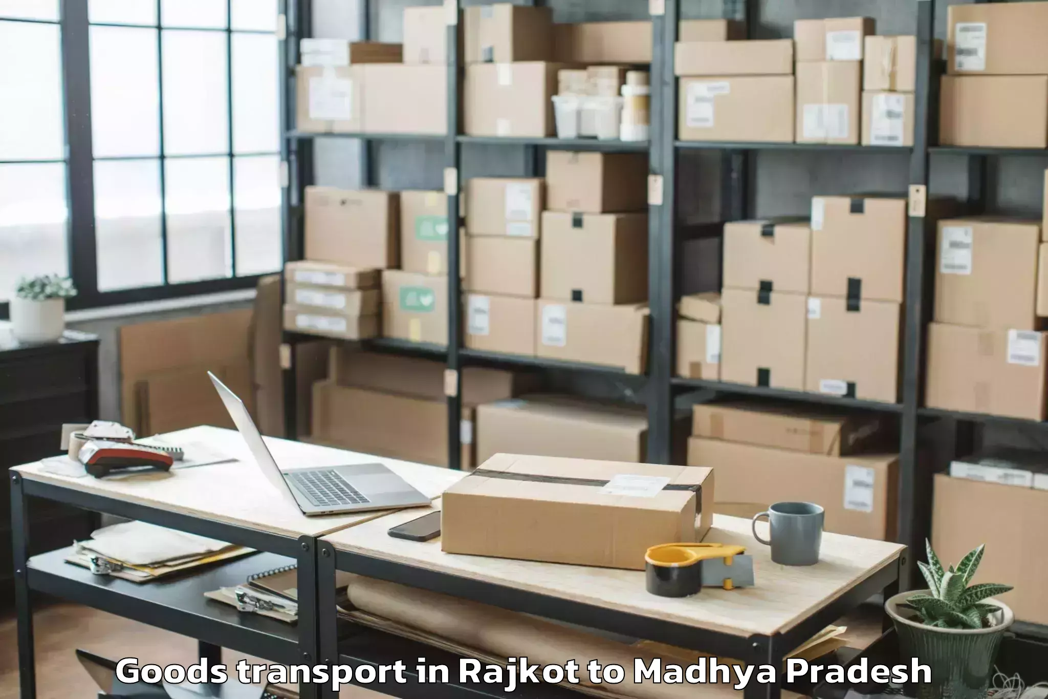 Book Rajkot to Daboh Goods Transport